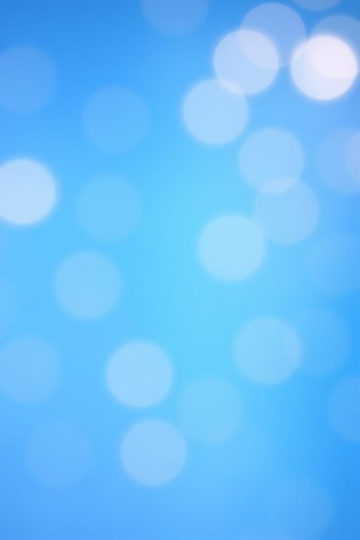 Create a soft bokeh background with a gradient from light blue to deep blue, featuring blurred circular light spots in various sizes and subtle warm glows, taken with a DSLR camera at f/2.8, ISO 100, 50mm lens, in portrait orientation.