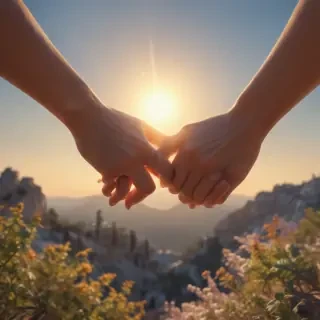 couple holding hands aesthetic