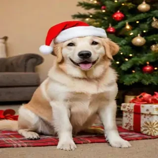 christmas dog photos