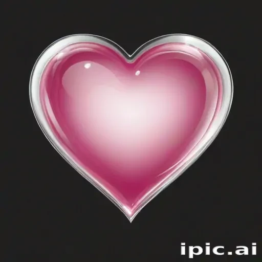 pink heart transparent