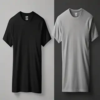 black tee shirt mockup