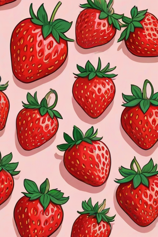 strawberry wallpaper aesthetic