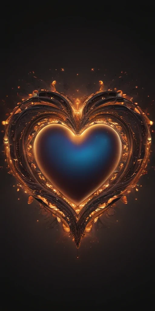 glow heart png