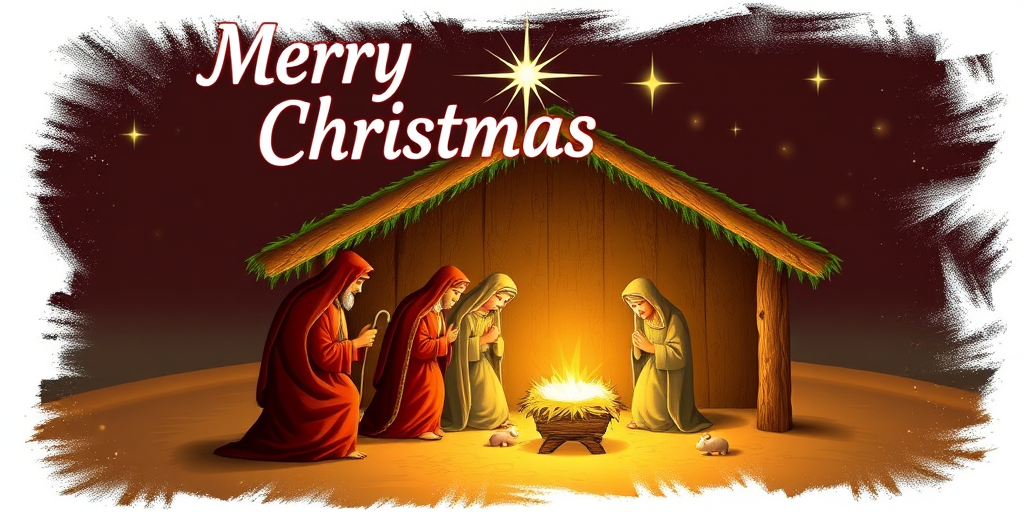 merry christmas nativity images free
