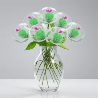 transparent flowers