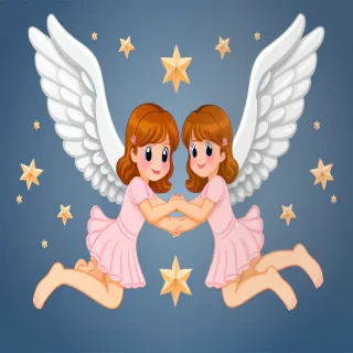 clipart of angels with wings