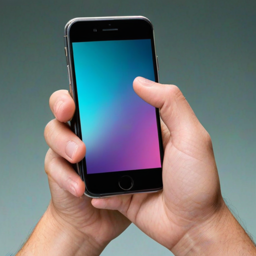 hand holding phone png