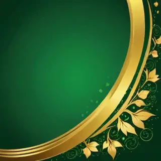green and gold background