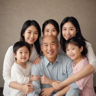 free use asian family