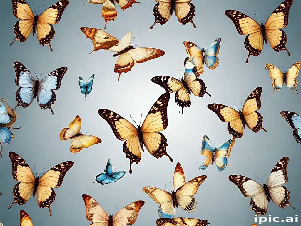 butterflies transparent