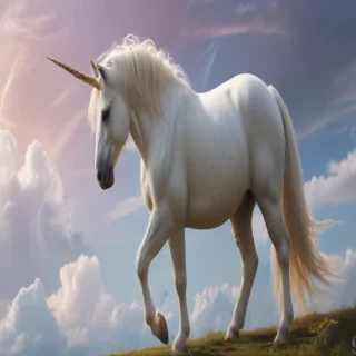 unicorn outline