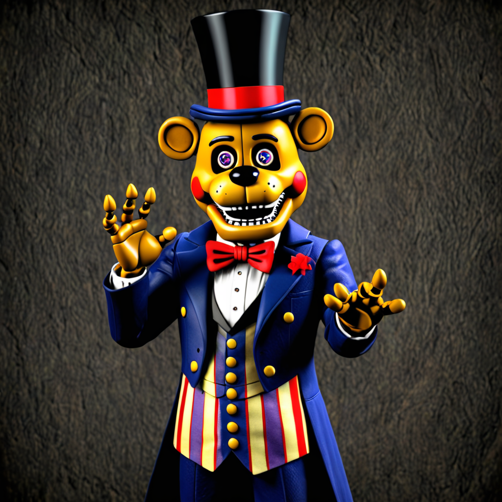 FNaF styled circus magician animatronic