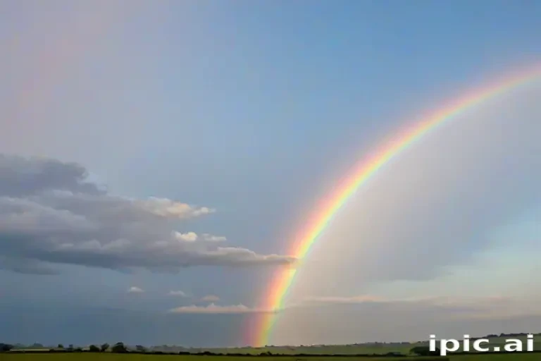 pastel coloured rainbow