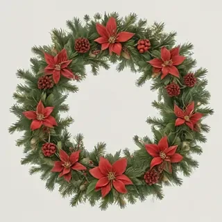 christmas wreath transparent