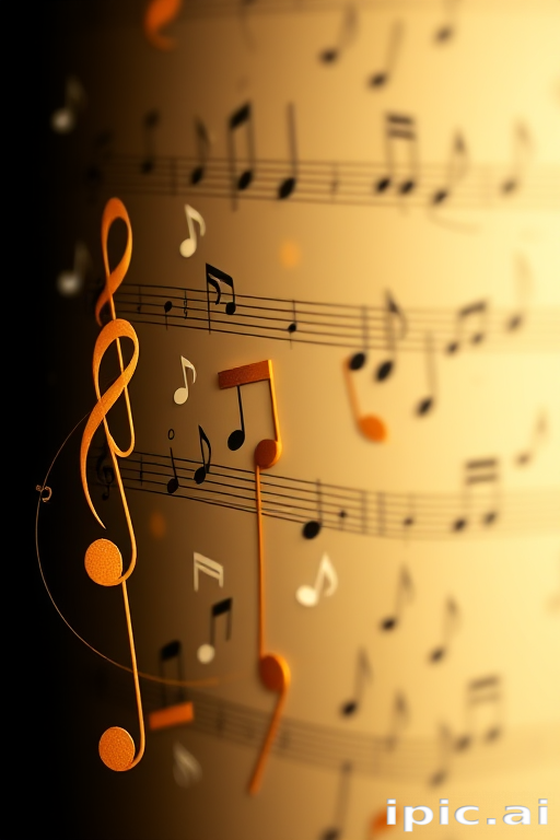notes music background