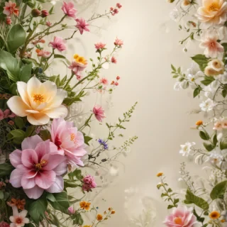 light floral background