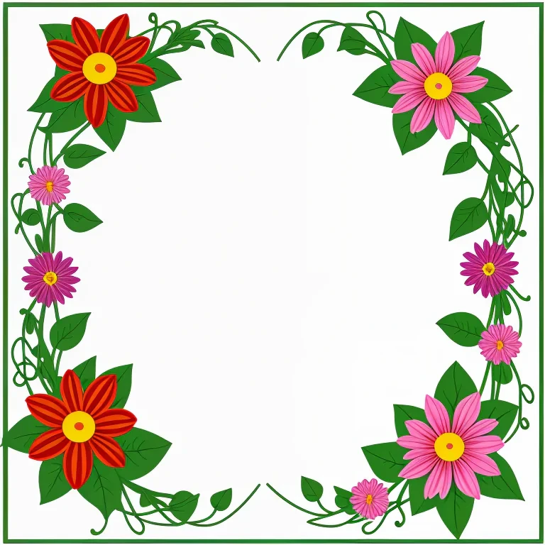 clipart borders flowers