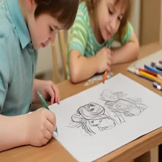 kids drawing