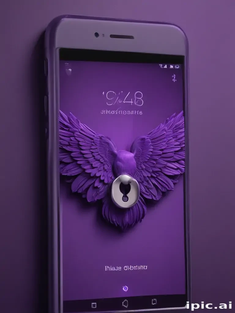 purple lock screen