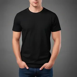 black tee shirt mockup