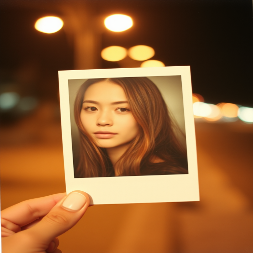 polaroid photo, night photo, photo of 24 y.o beautiful woman, pale skin, bokeh, motion blur