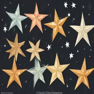 christmas stars clip art