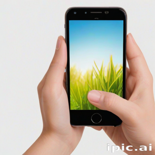 hand holding phone png