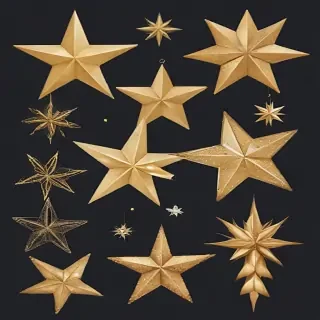 christmas stars clipart
