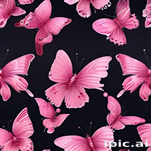 images of pink butterflies
