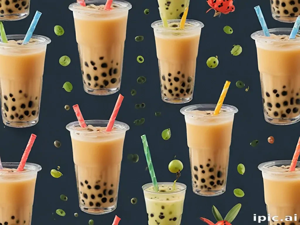 boba tea background