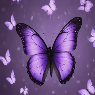 aesthetic purple butterfly