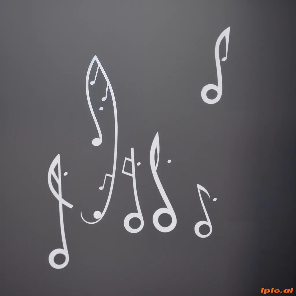transparent music notes
