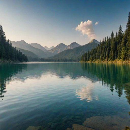 background lake