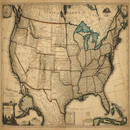 map of the united states of america