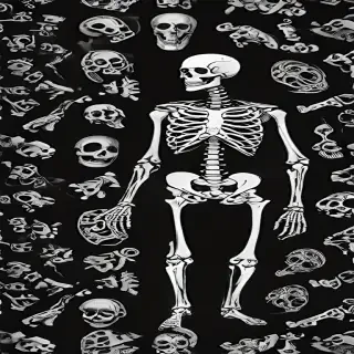 skeleton background
