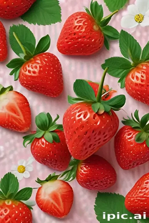 strawberry wallpaper aesthetic