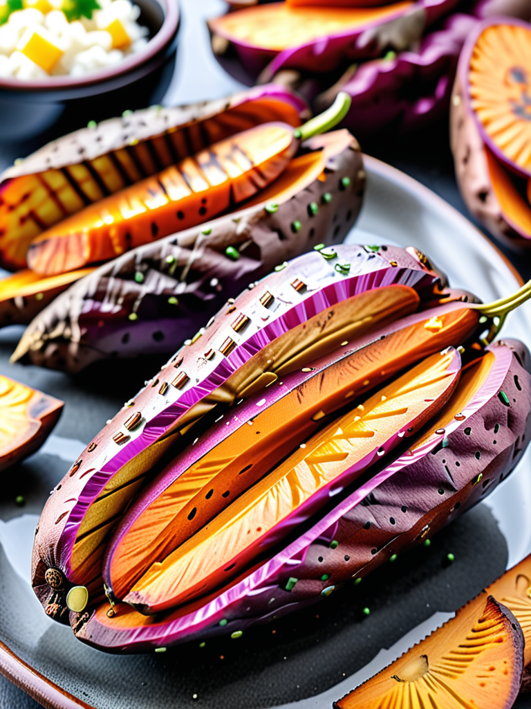 air fryer japanese sweet potato