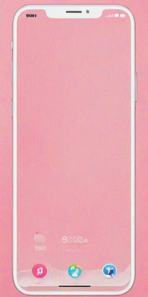 pink home screen