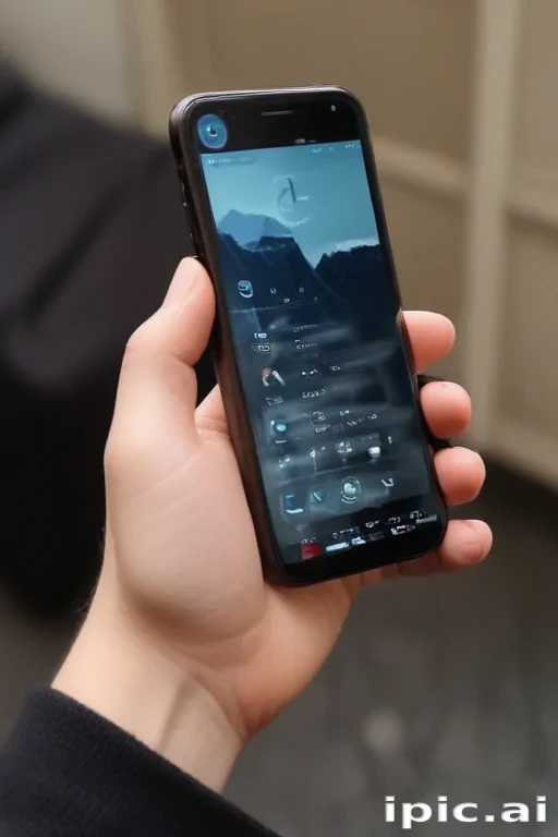 holding a phone