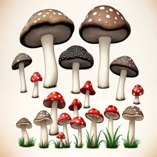 mushroom illustrations