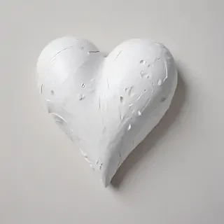 white heart