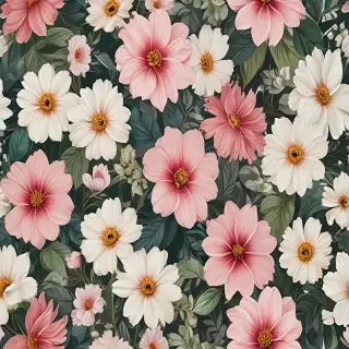 aesthetic flower painting