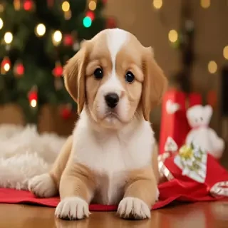 christmas puppy desktop backgrounds