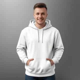 white hoodie mockup