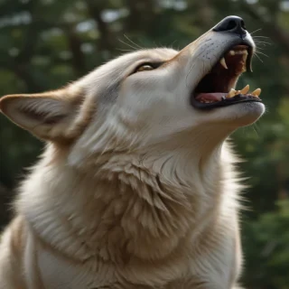 wolf howling png