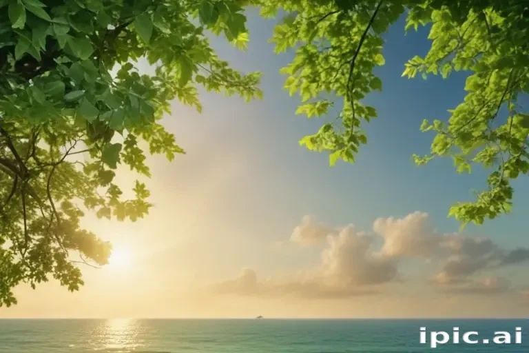 background green leaves