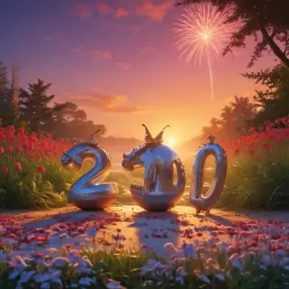 happy new year desktop background