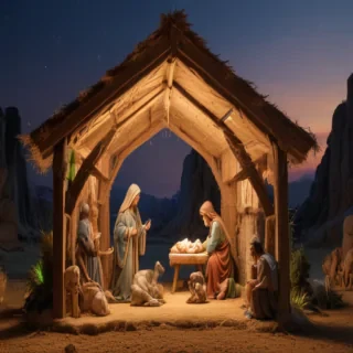 free christmas nativity scene