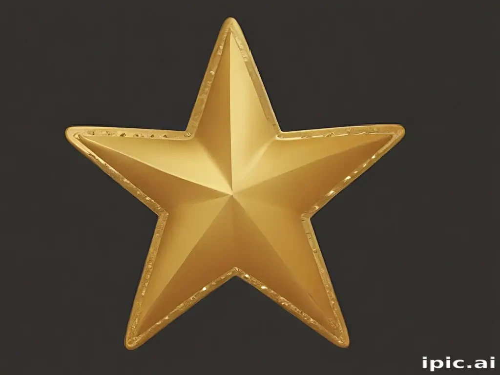 gold star sticker png
