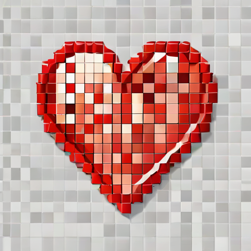 pixelated heart png